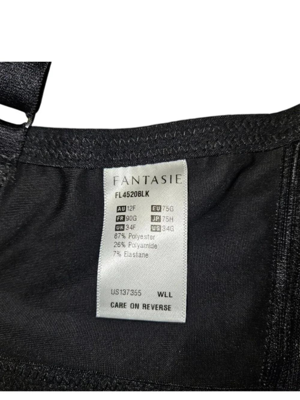 NWT Fantasie Smoothing Balcony Bra 34G(US) / 34F(UK)